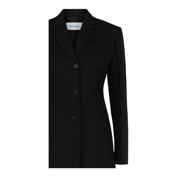 Ferragamo Tailored Coat Black Womens - Picture 3 of 3